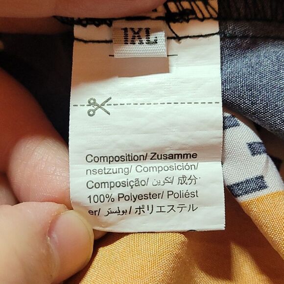 Shein Lune polka dotted striped 1X top - Picture 6 of 7